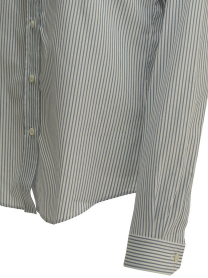 Miu Miu Casual shirt with logo - Blue