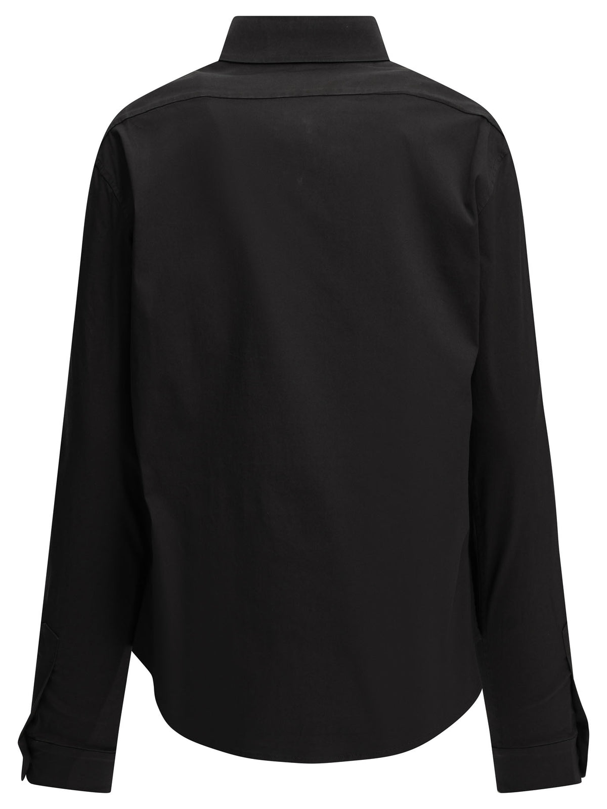 Miu Miu Casual stretch shirt with logo - Black