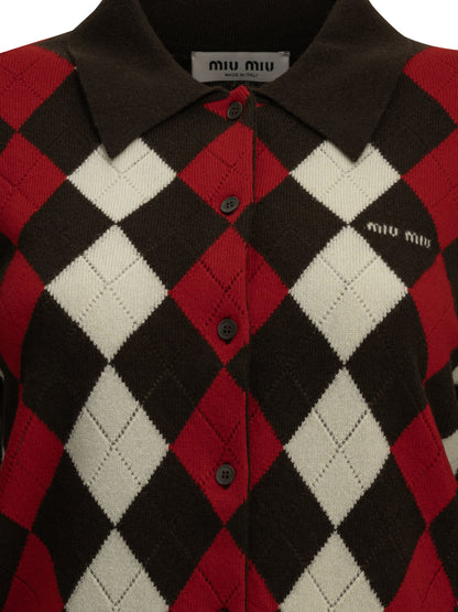 Miu Miu Cashmere Cardigan - Black
