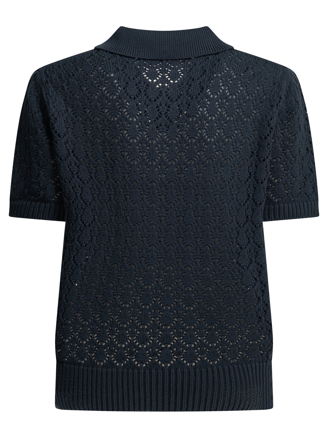 Miu Miu Polo shirt with buttons and logo - Blue