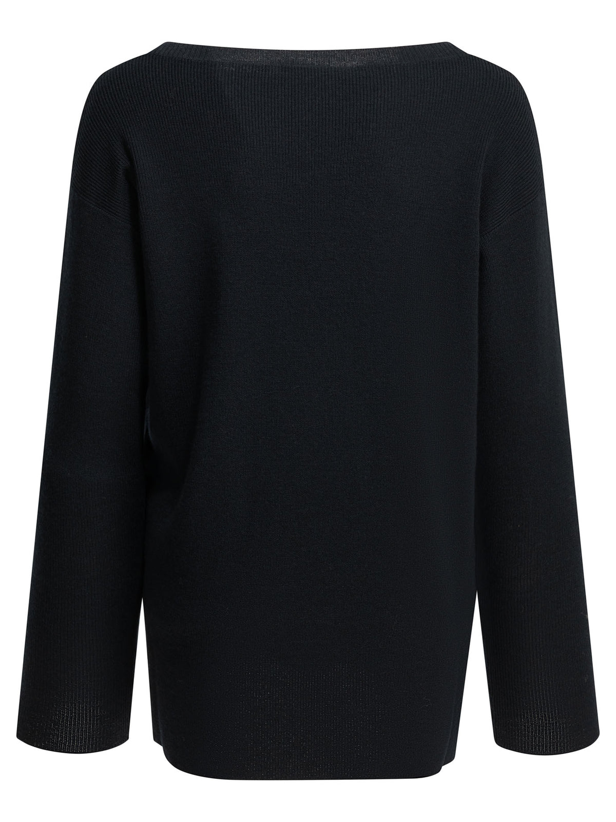 Miu Miu Logo boat sweater - Blue
