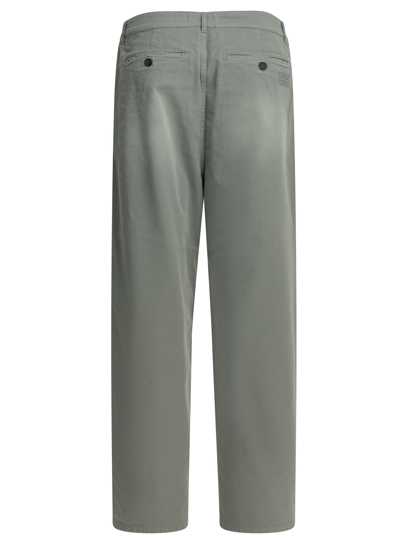 Miu Miu Casual cotton twill pants - Grey