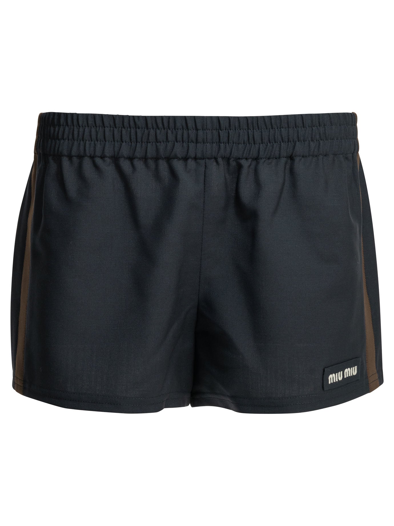 Miu Miu Formal shorts  in kid mohair - Blue