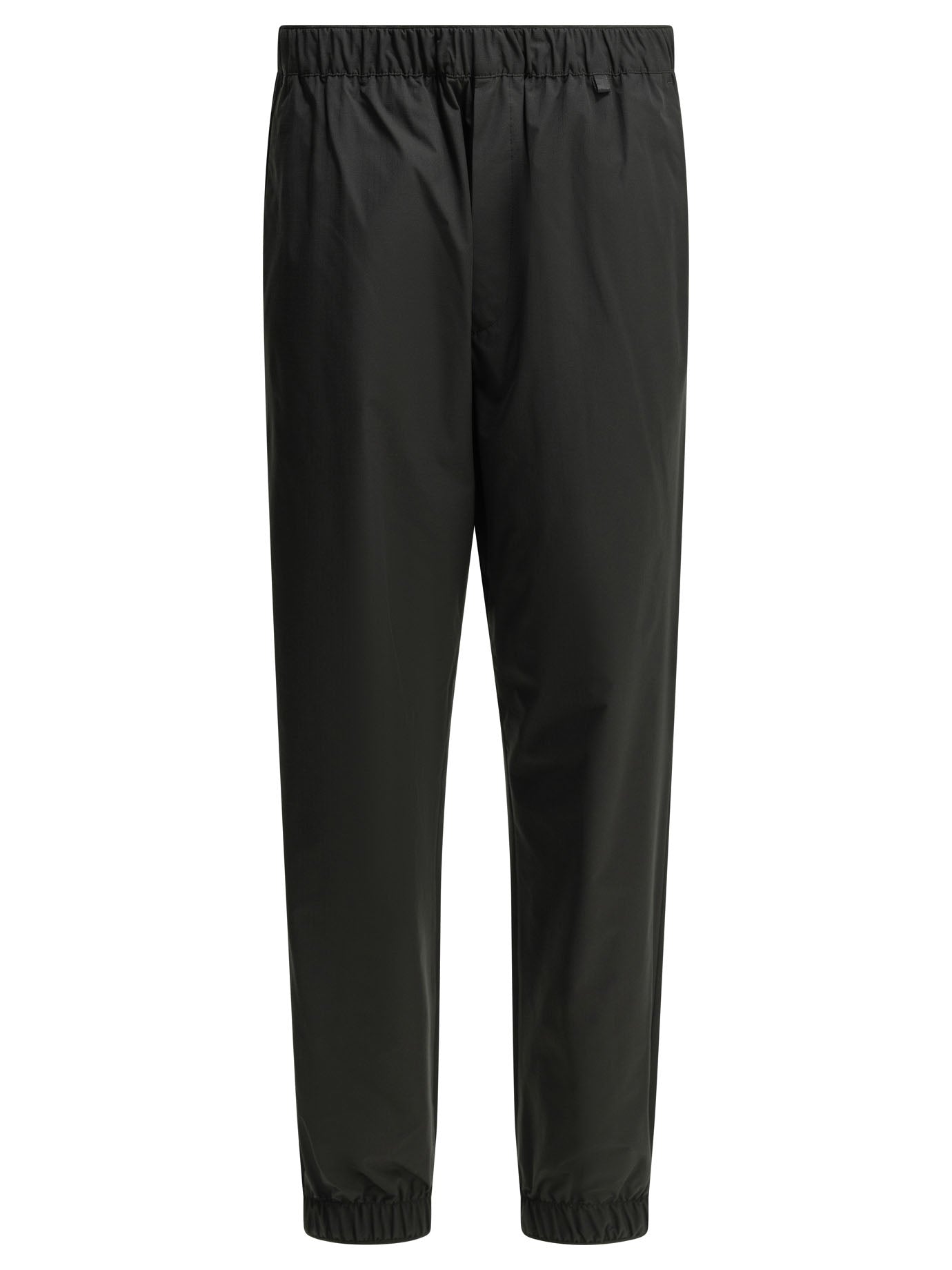 Moncler Sports Pants with Logo - Black