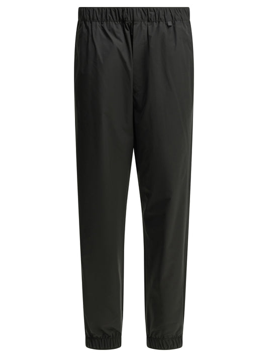 Moncler Sports Pants with Logo - Black