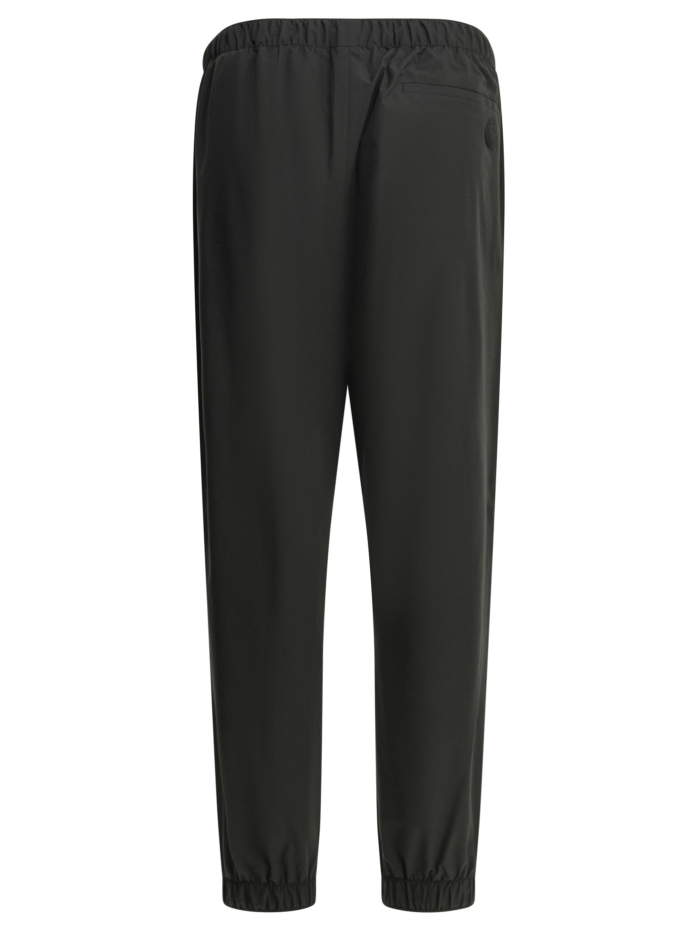 Moncler Sports Pants with Logo - Black