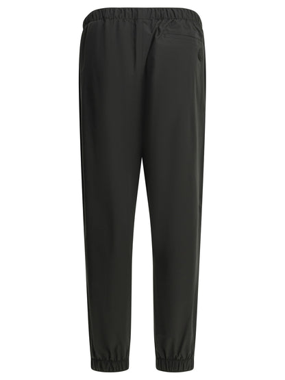 Moncler Sports Pants with Logo - Black