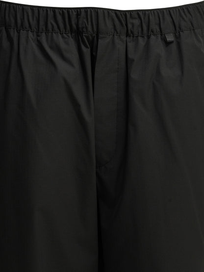 Moncler Sports Pants with Logo - Black