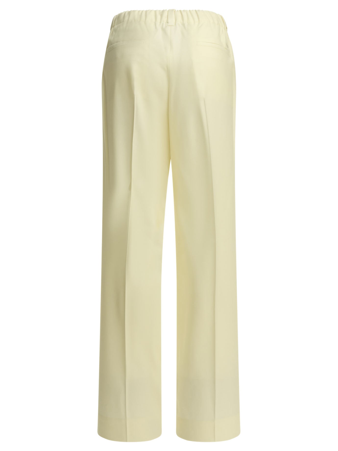 Moncler Casual pants made of virgin wool - White