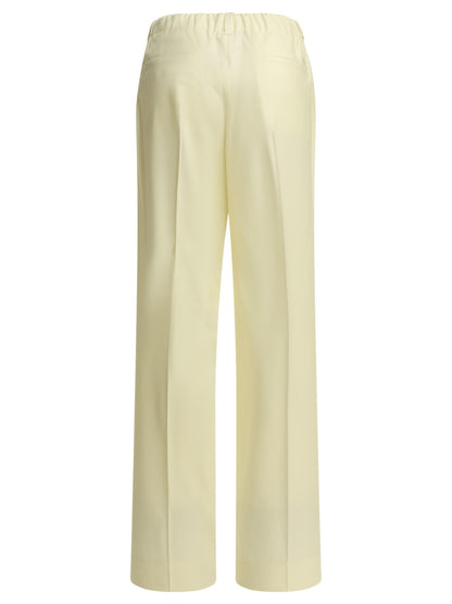 Moncler Casual pants made of virgin wool - White