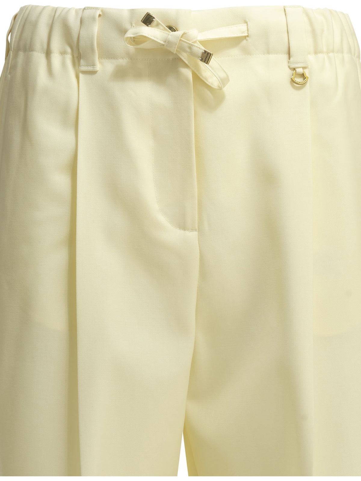 Moncler Casual pants made of virgin wool - White