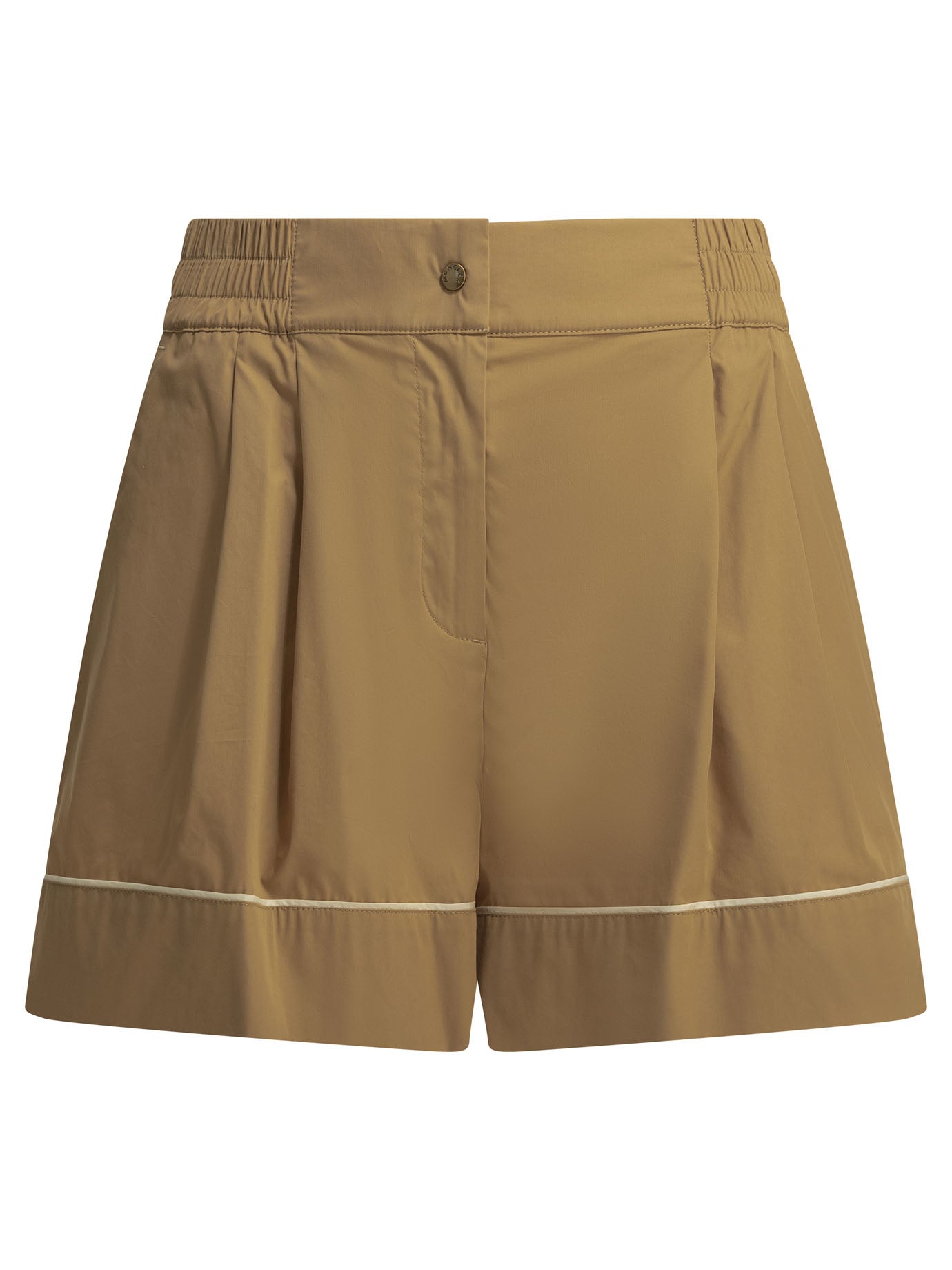 Moncler Utility shorts with reverse logo - Beige