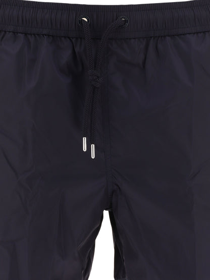 Moncler Swim shorts with logo patch - Blue