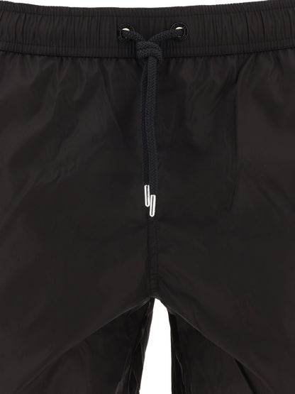 Moncler Swim shorts with logo patch - Black