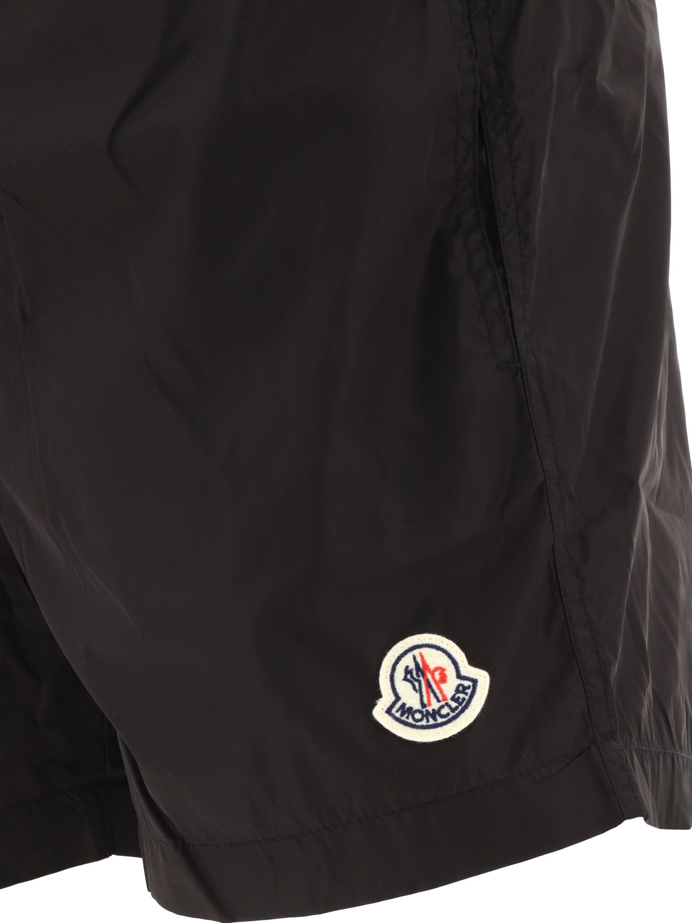 Moncler Swim shorts with logo patch - Black