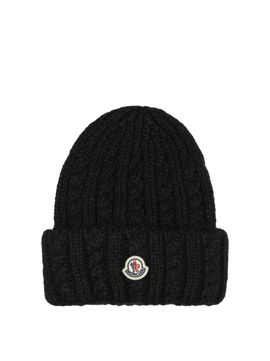 Moncler Alpaca-Blend Beanie - Black