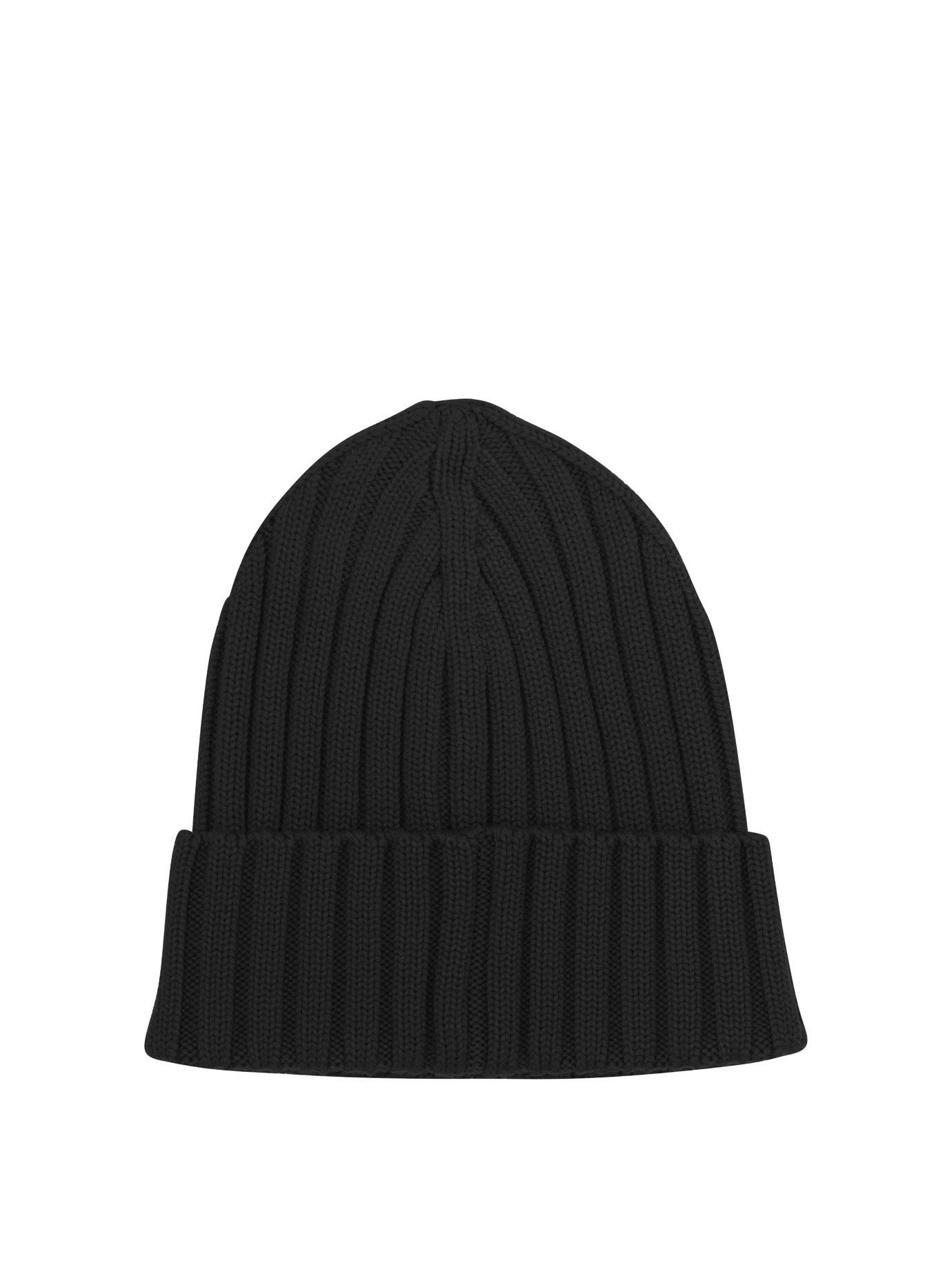 Moncler Wool beanie with logo - Black