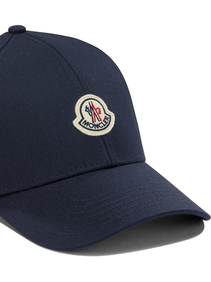 Moncler Baseball cap with logo - Blue