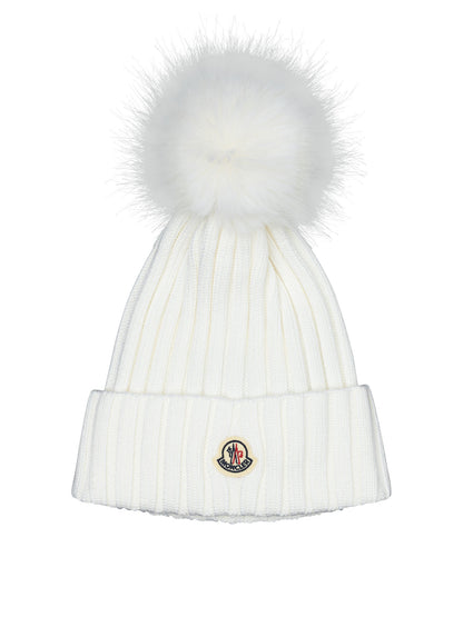 Moncler "Tricot" Beanie - White