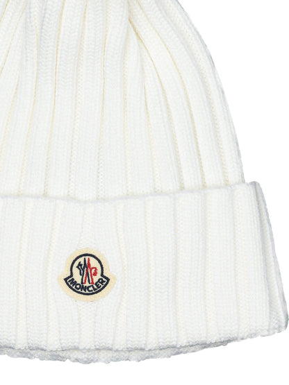 Moncler "Tricot" Beanie - White