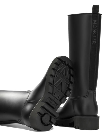 Moncler "Kickstream High" Rain Boots - Black
