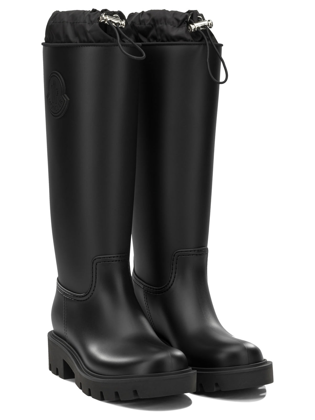 Moncler "Kickstream High" Rain Boots - Black
