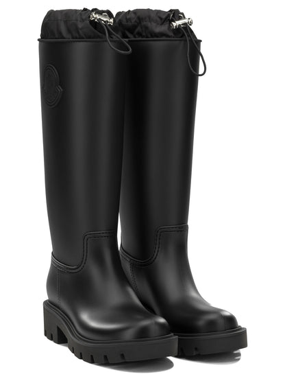 Moncler "Kickstream High" Rain Boots - Black