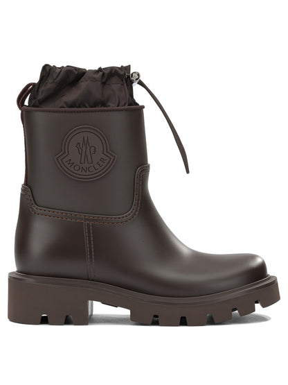 Moncler "Kickstream" Rain Boots - Brown