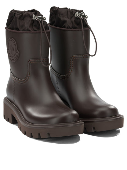 Moncler "Kickstream" Rain Boots - Brown