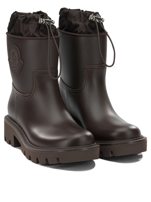 Moncler "Kickstream" Rain Boots - Brown