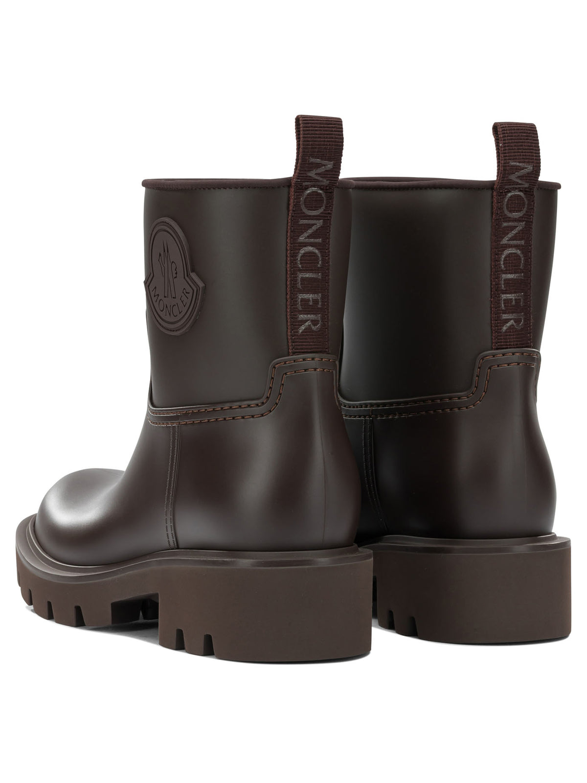 Moncler "Kickstream" Rain Boots - Brown
