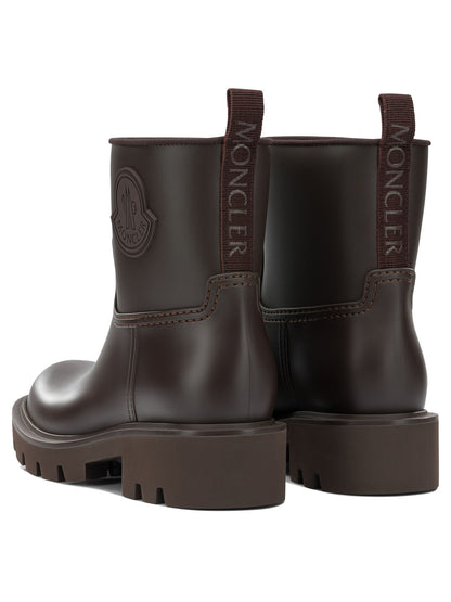Moncler "Kickstream" Rain Boots - Brown