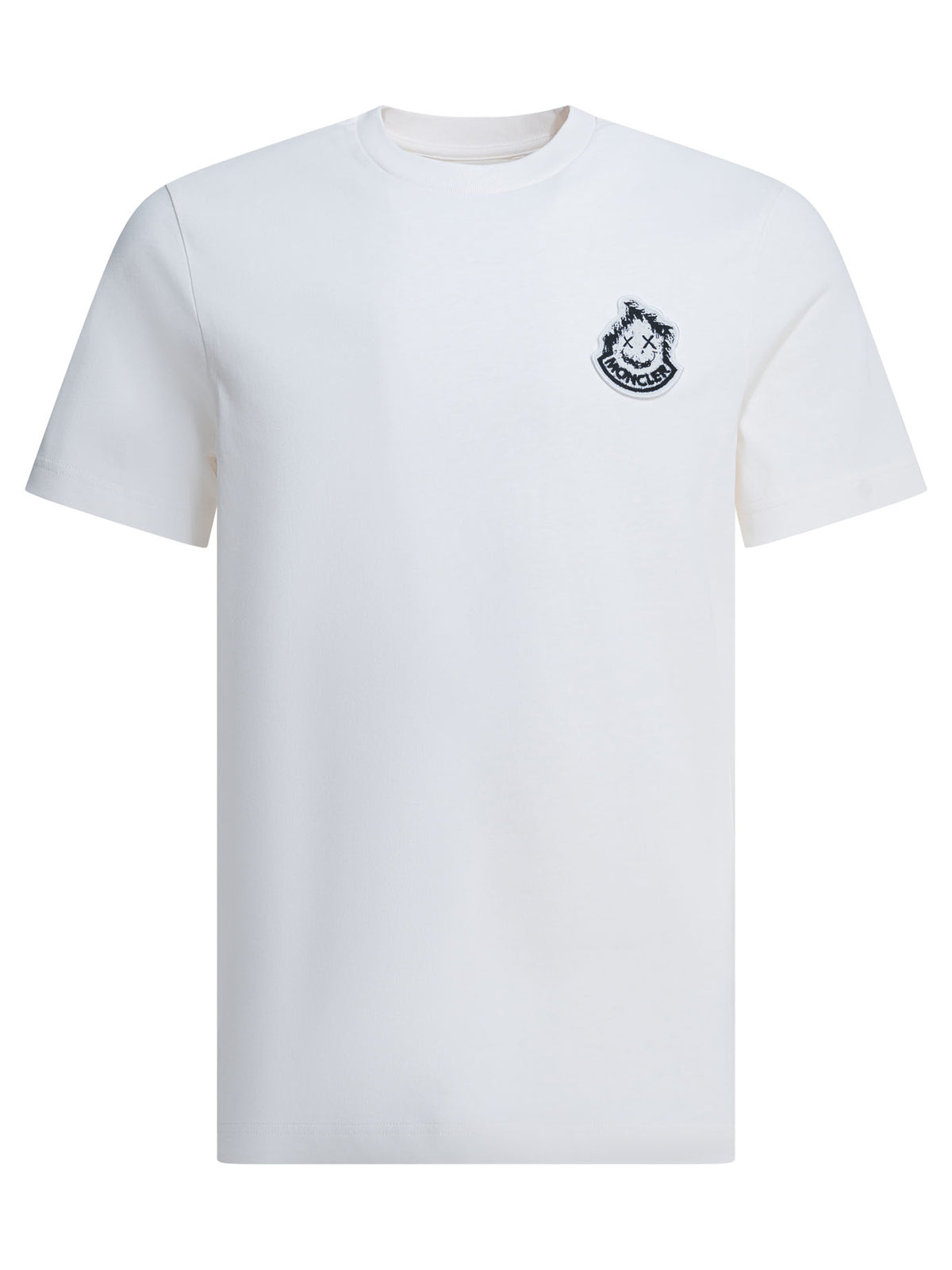 Moncler Crewneck T-shirt with logo - White
