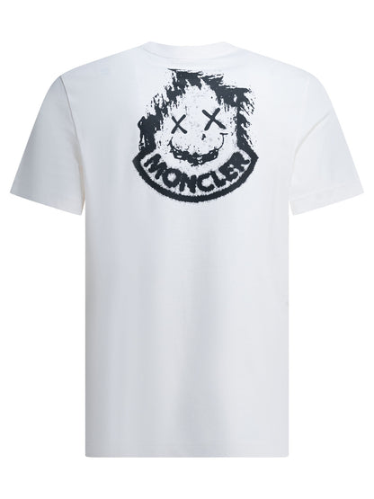 Moncler Crewneck T-shirt with logo - White