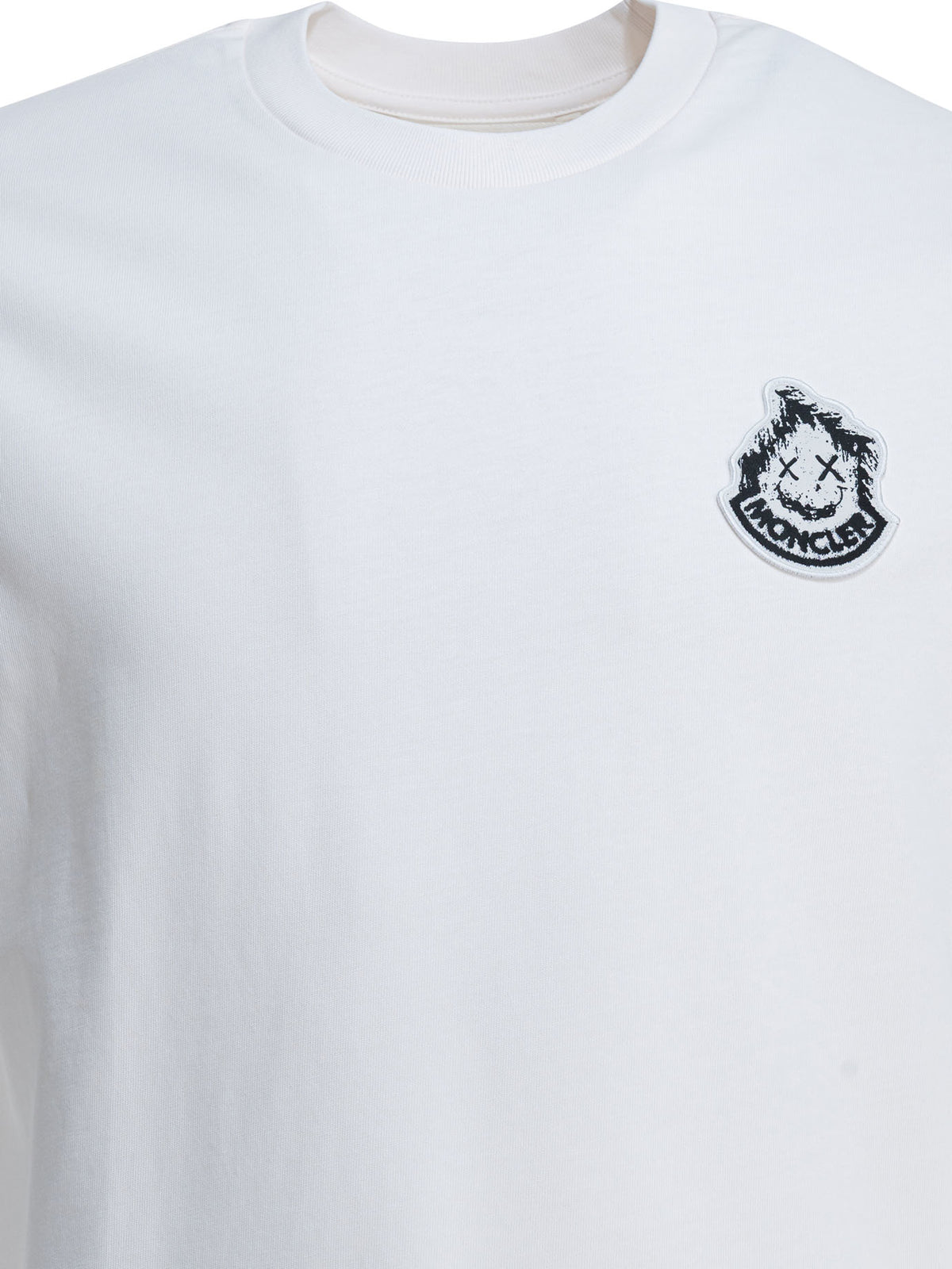 Moncler Crewneck T-shirt with logo - White