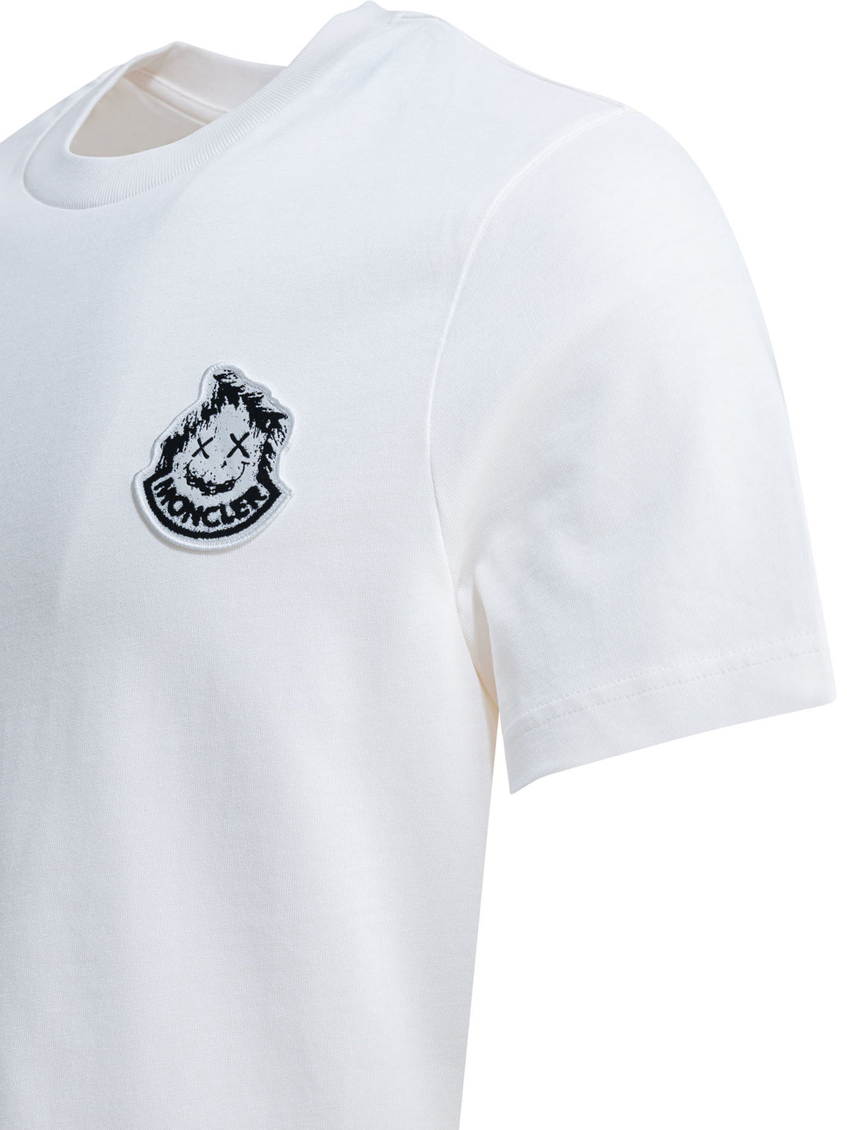 Moncler Crewneck T-shirt with logo - White