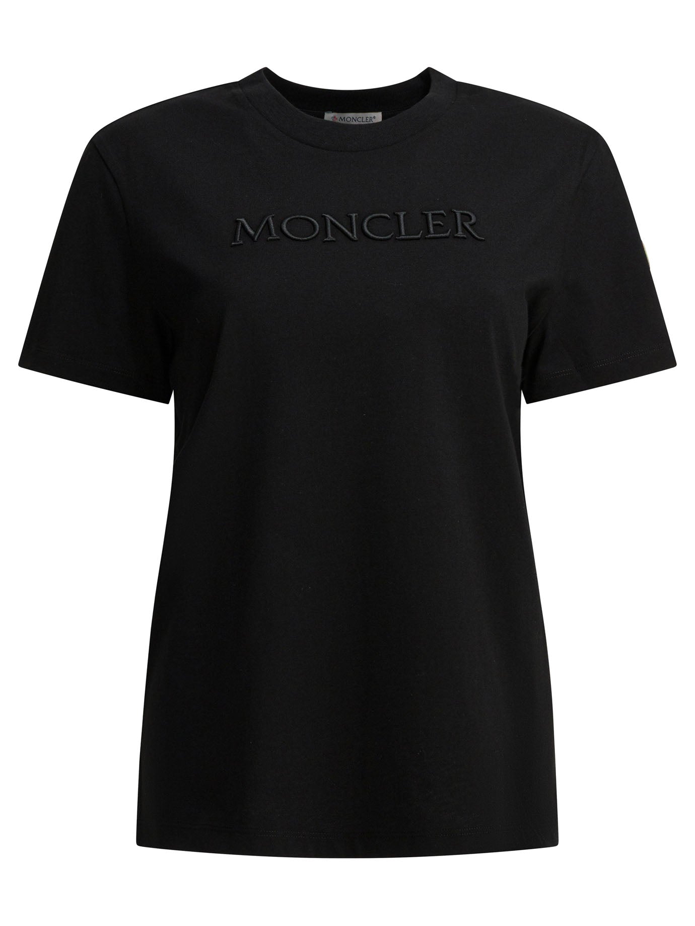 Moncler Crewneck T-shirt with logo - Black