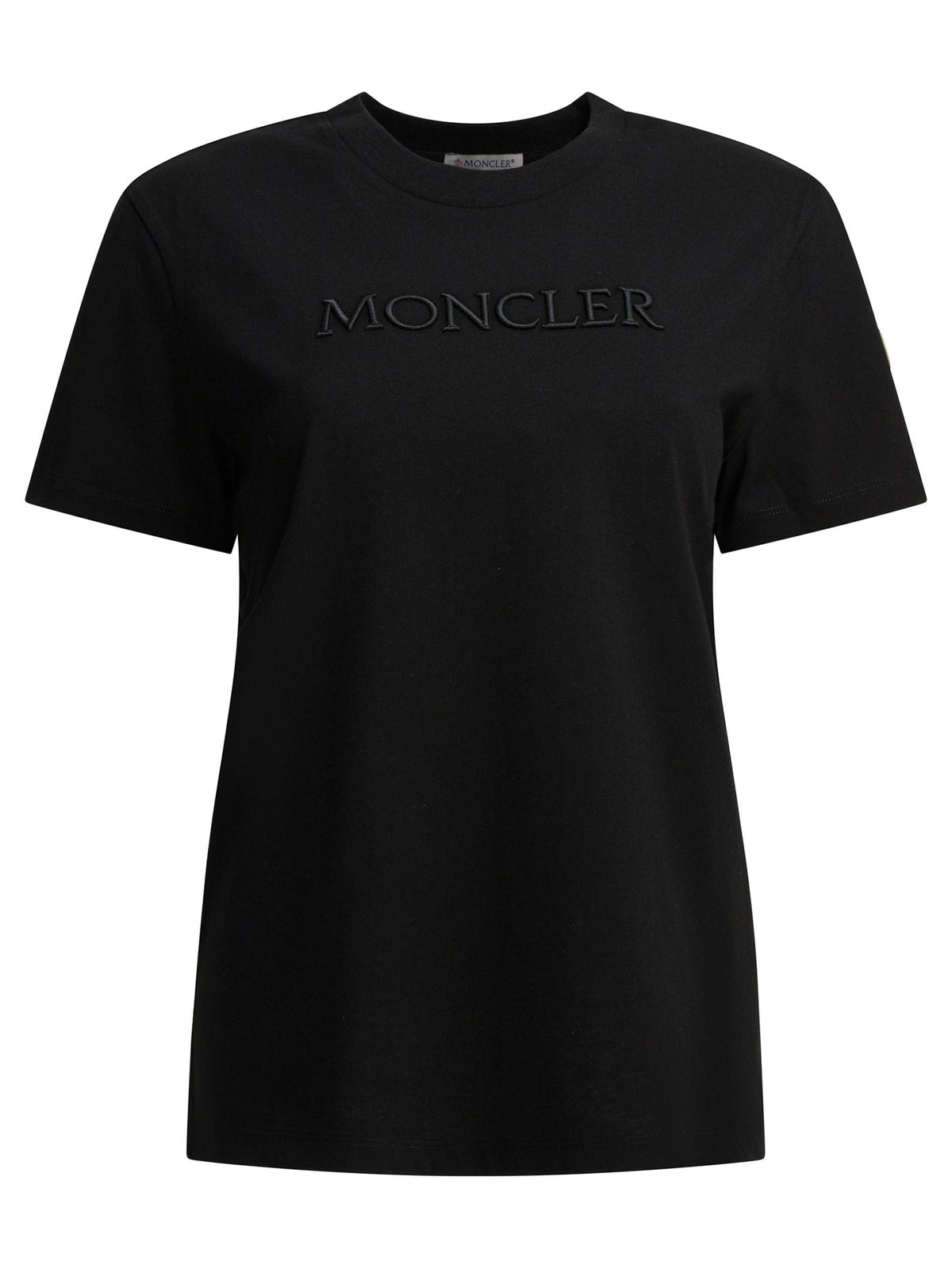 Moncler Crewneck T-shirt with logo - Black