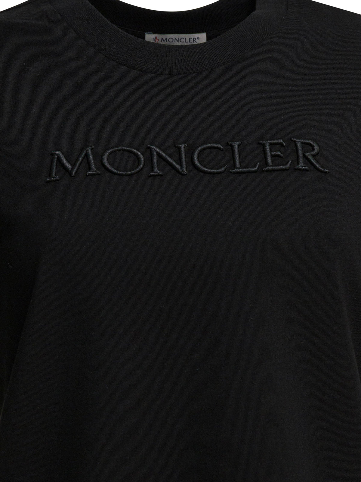 Moncler Crewneck T-shirt with logo - Black