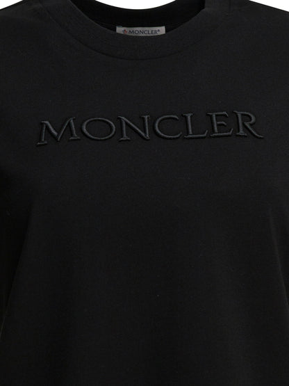Moncler Crewneck T-shirt with logo - Black