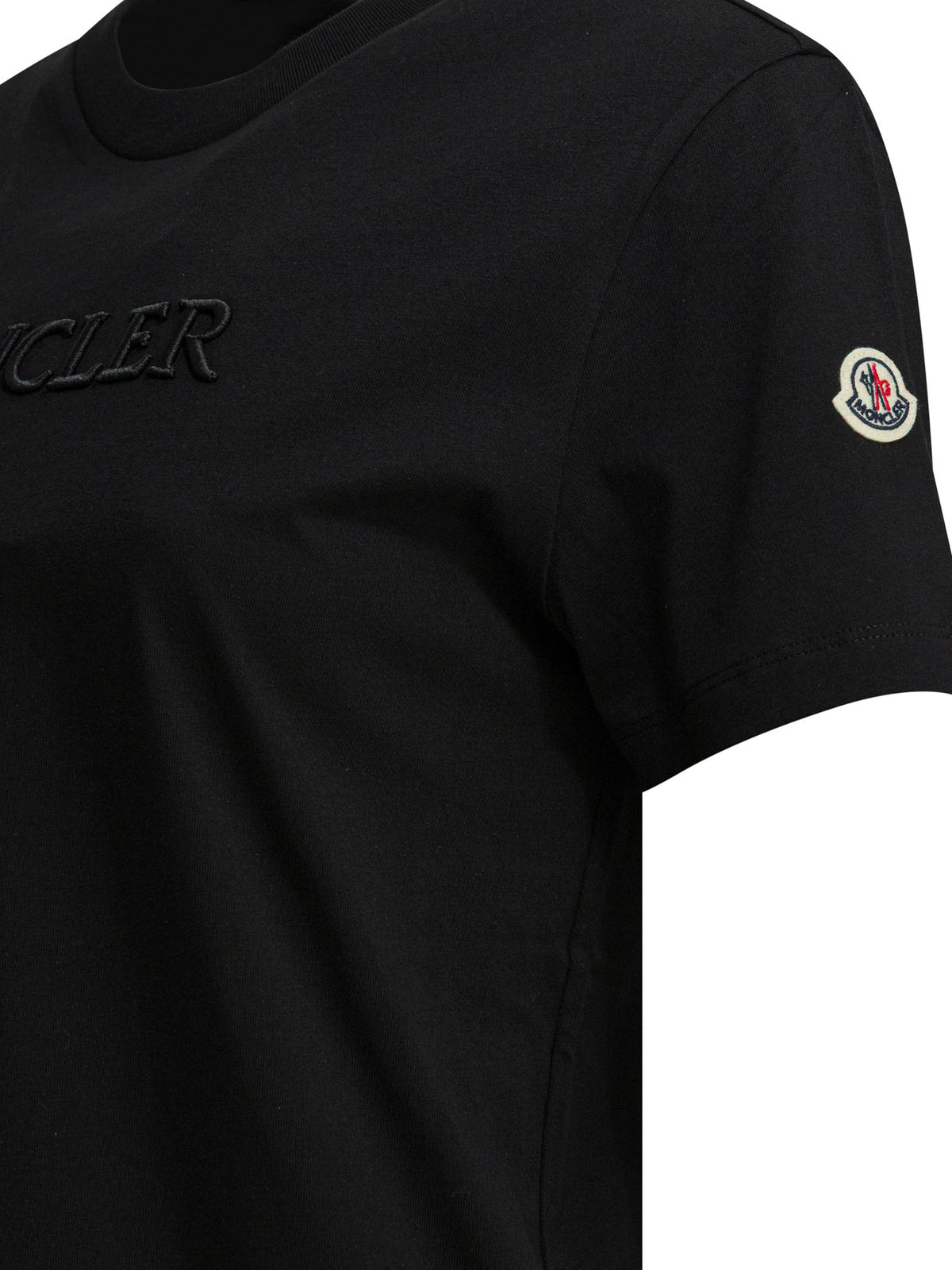Moncler Crewneck T-shirt with logo - Black