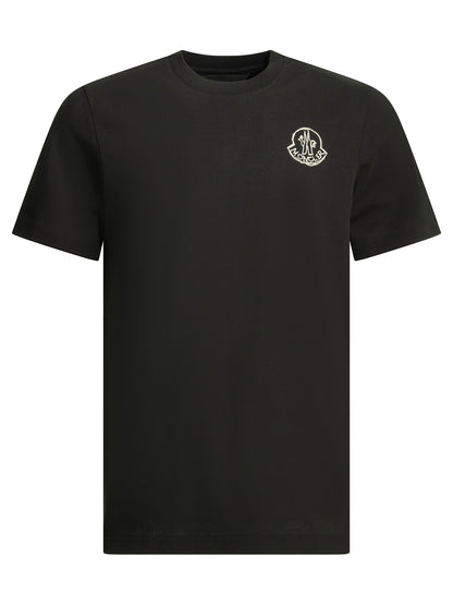 Moncler Crewneck T-shirt with logo - Black