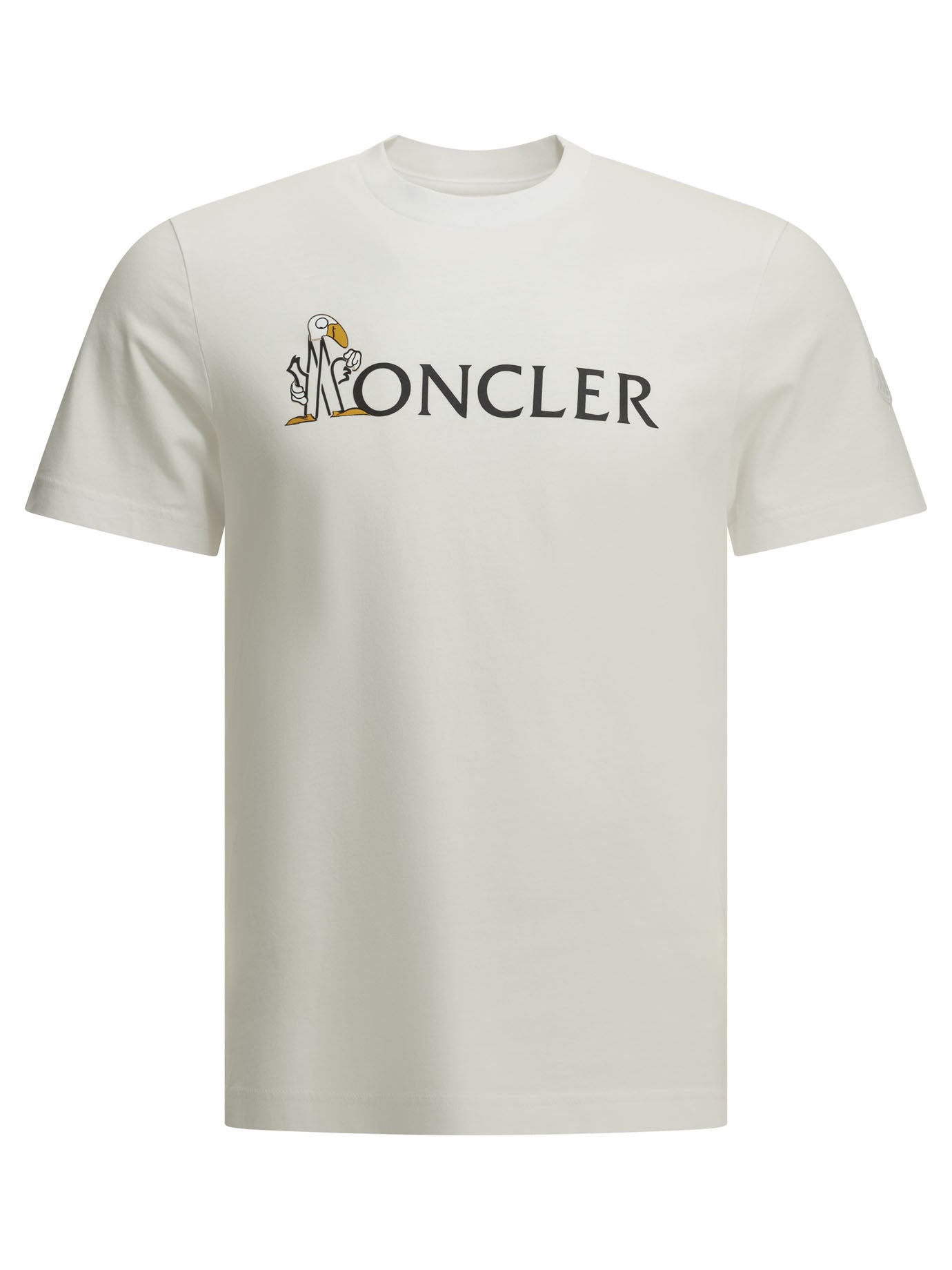 Moncler Crewneck T-shirt with logo - White