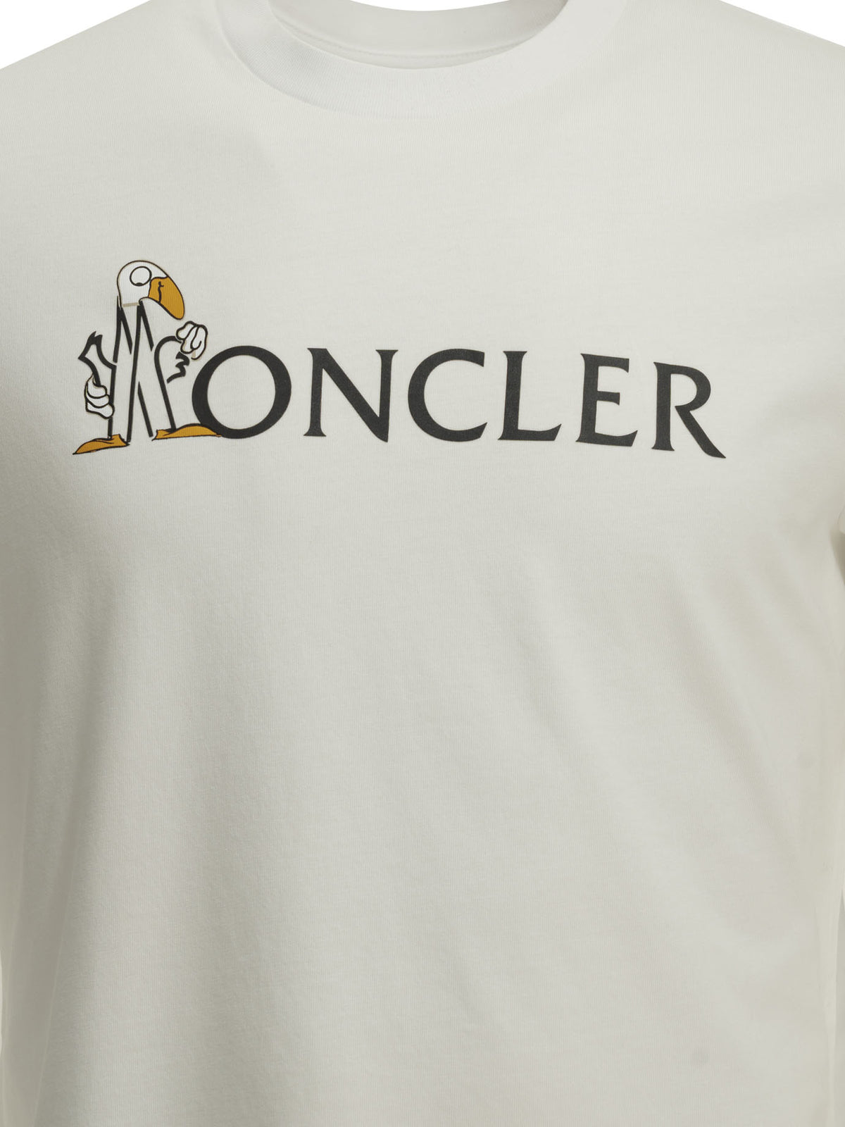Moncler Crewneck T-shirt with logo - White