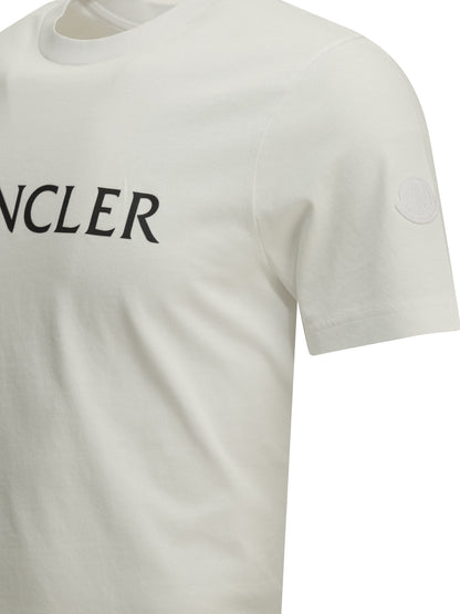 Moncler Crewneck T-shirt with logo - White