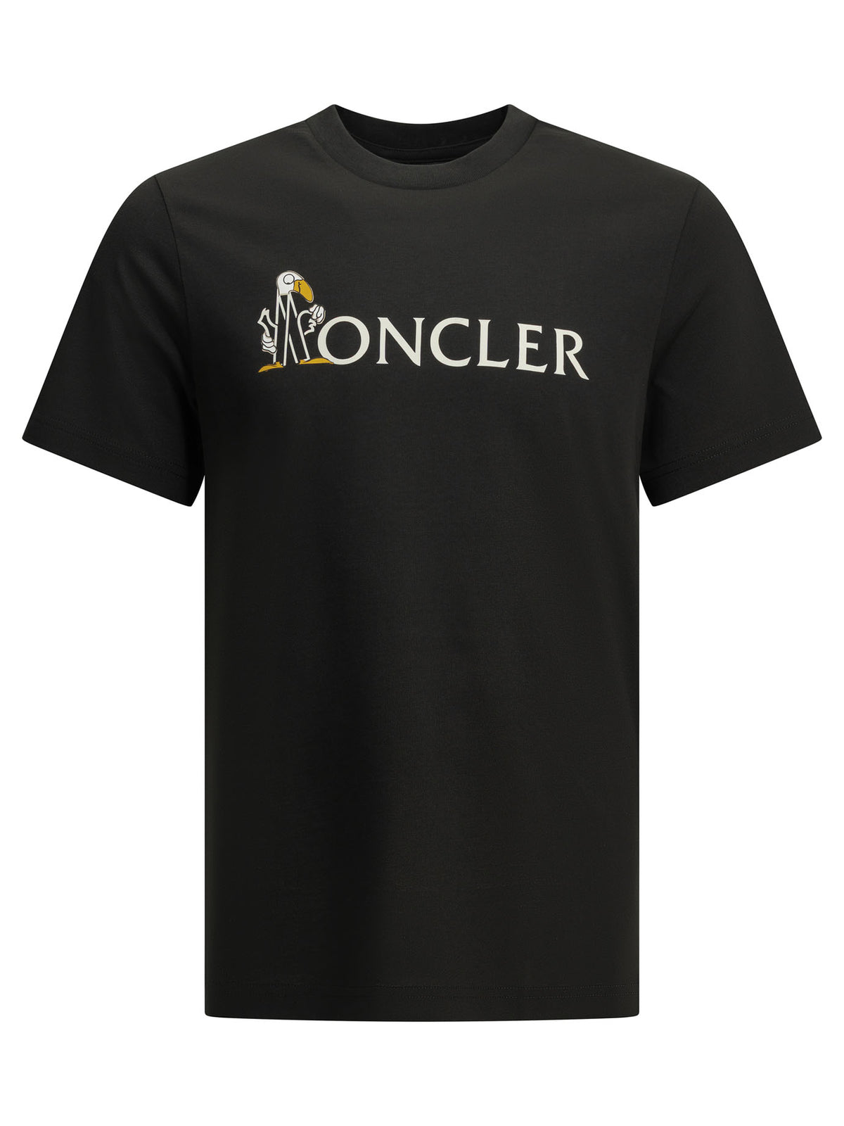 Moncler Crewneck T-shirt with logo - Black