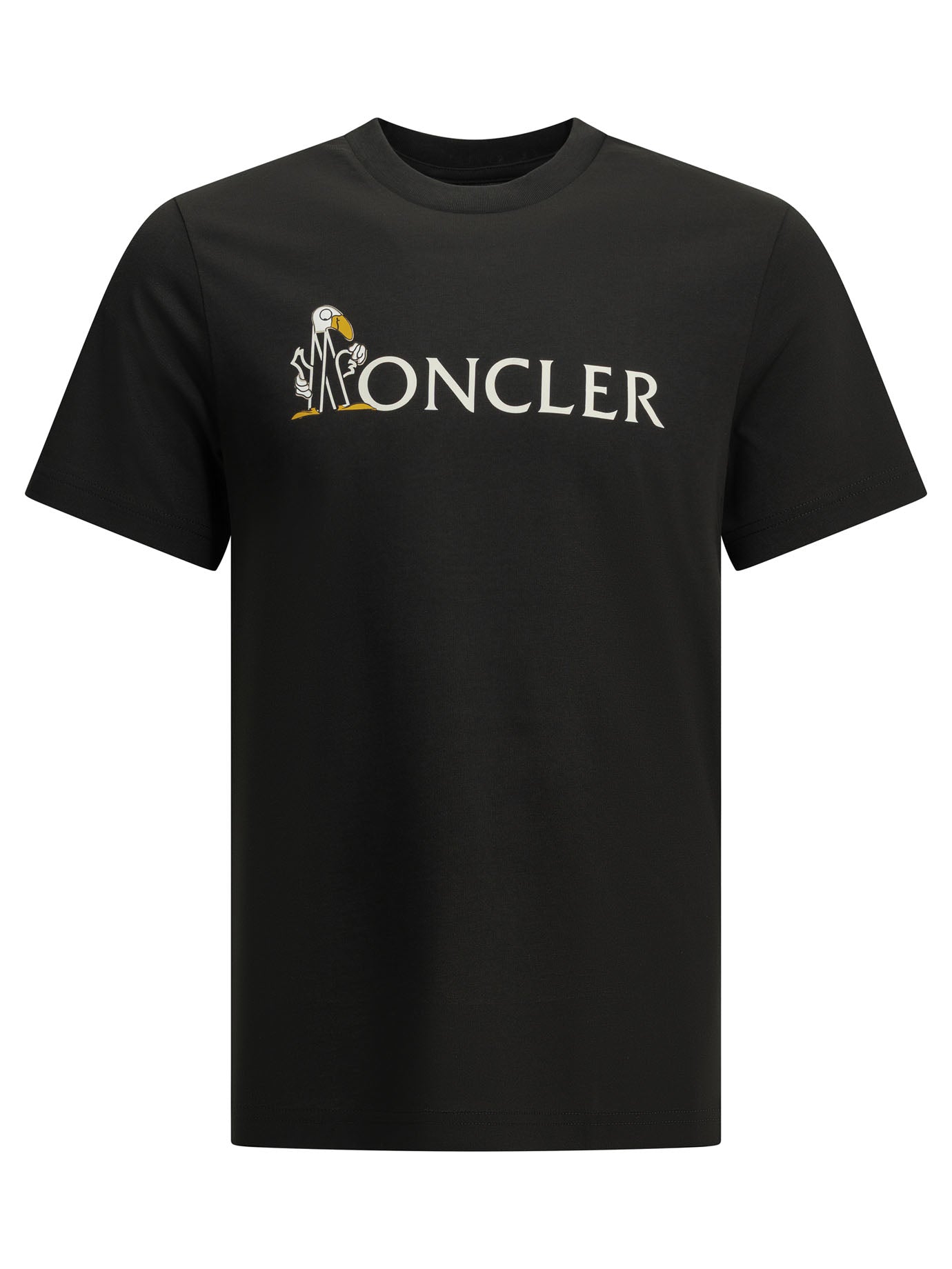 Moncler Crewneck T-shirt with logo - Black