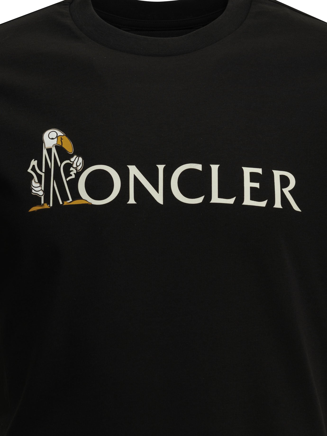 Moncler Crewneck T-shirt with logo - Black