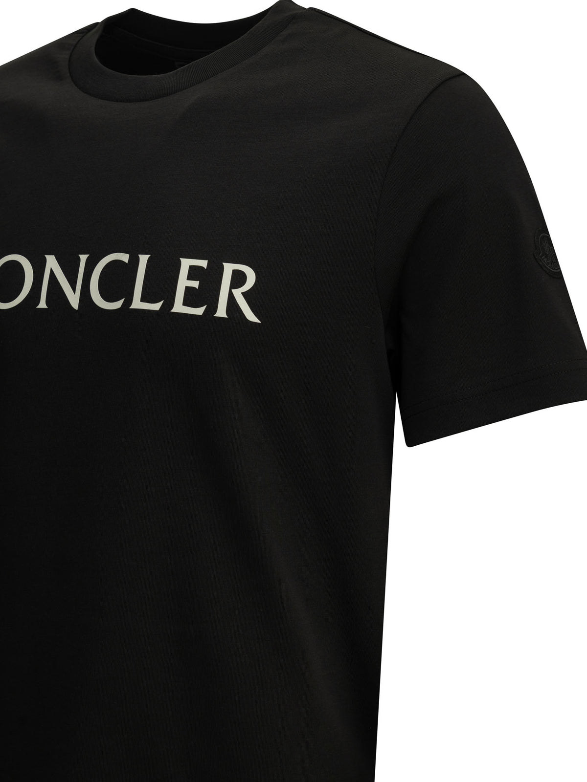 Moncler Crewneck T-shirt with logo - Black