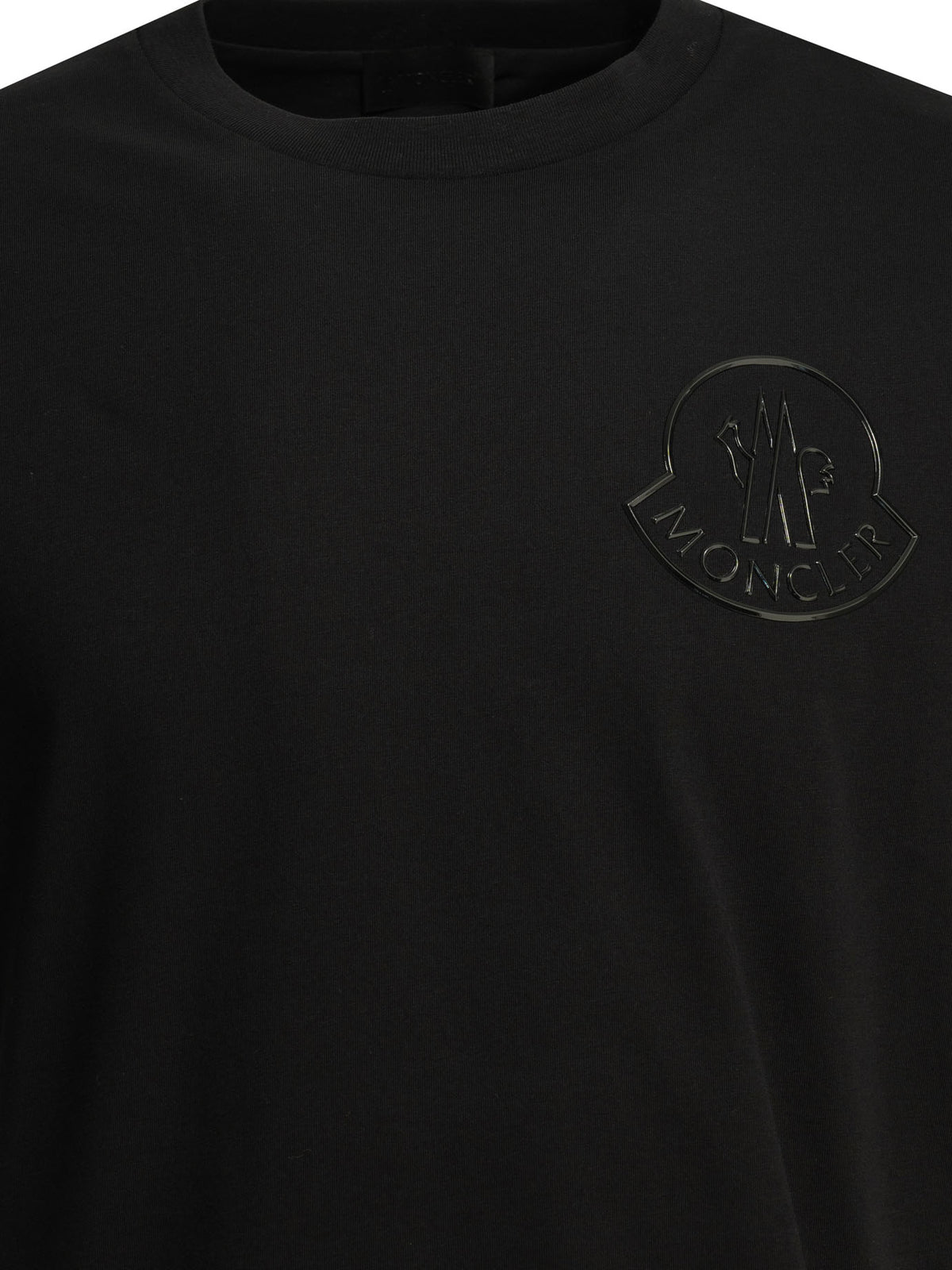 Moncler "Three-Dimensional" Crew-Neck T-Shirt - Black